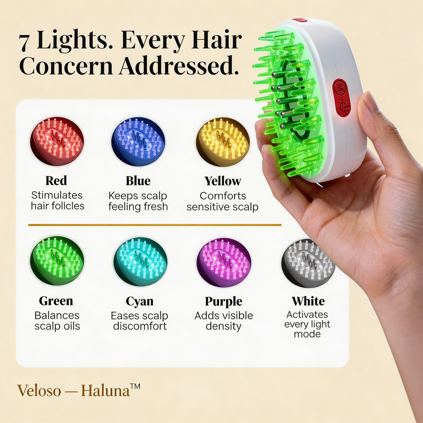 Haluna 2.0™ Revival Scalp Infusion Therapy Comb