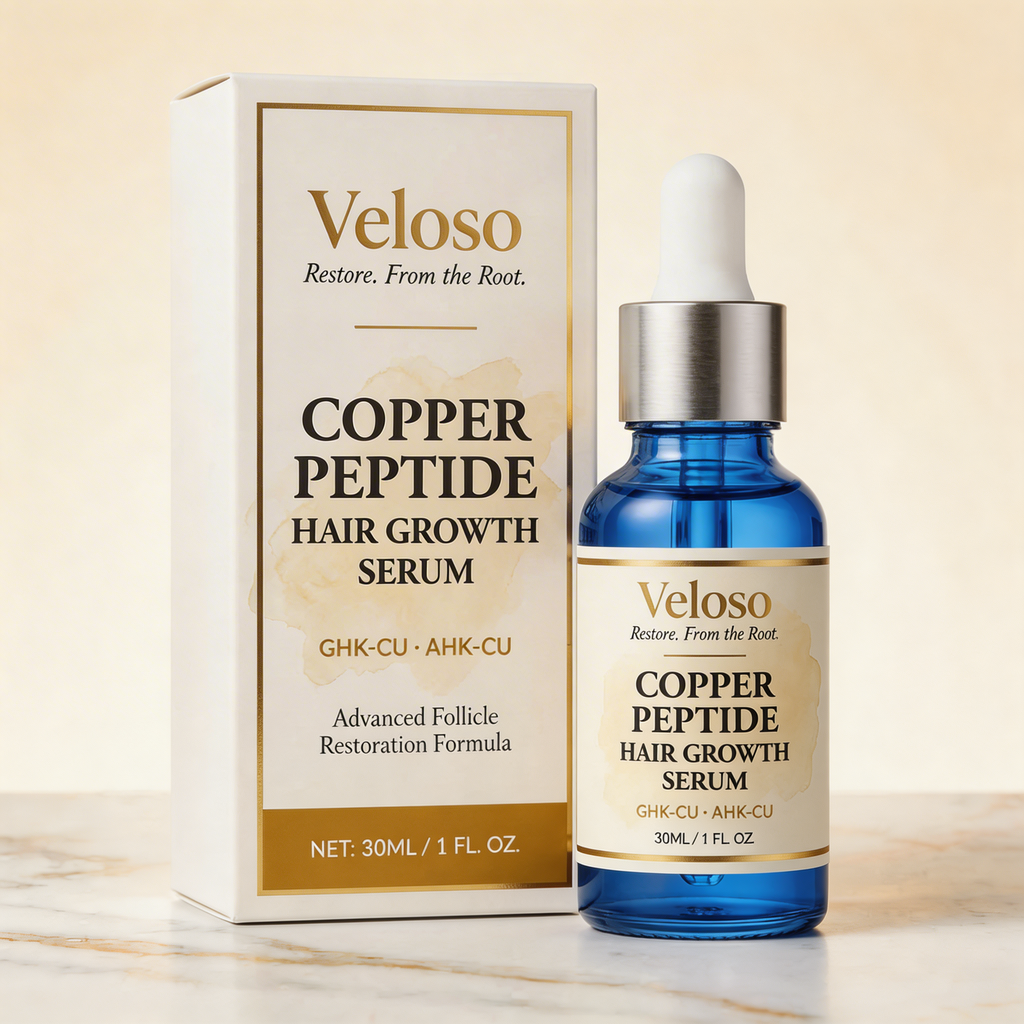 GHK-Cu Copper Peptide Hair & Scalp Serum (Water-Based Formula)